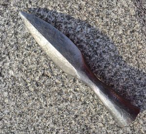 Forged spear, decorative replica