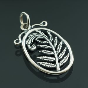 FERN, silver pendant