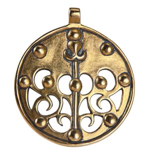 Pendentif celtique en bronze La Tene Dragon ou Sanglier, localité de Skryje, Bohême centrale