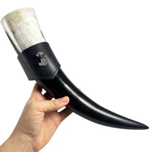 THOR'S HAMMER, leather horn holder