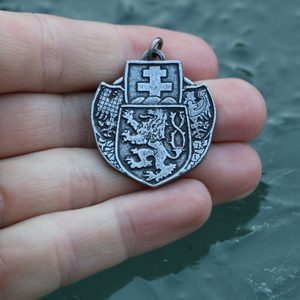 Czechoslovak Legion, coat of arms, Pendant, zinc