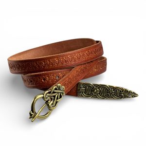 BORRE Viking Belt embossed brown