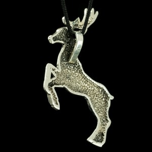 Cerf celtique - Herne, pendentif en argent