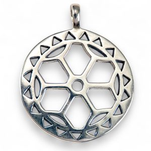 SOLAR CIRCLE, Rokcany - Bohemia,silver pendant 11g