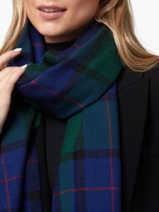 Foxford Classic Tartan Extra Fine Merino Irish Scarf