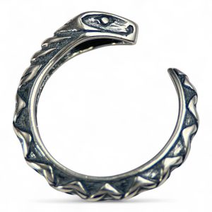 Serpent, bague en argent sterling