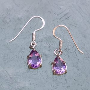 SINOPE silver earrings, amethyst