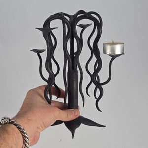 Forged candlestick, willow