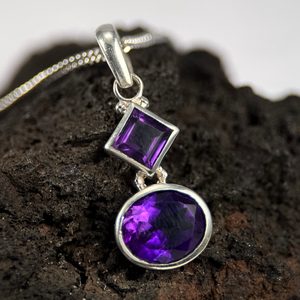 CAIRO, silver pendant, amethyst Ag 925/1000