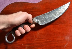 HAND FORGED UTILITY CELTIC KNIFE - KNIVES{% if kategorie.adresa_nazvy[0] != zbozi.kategorie.nazev %} - WEAPONS - SWORDS, AXES, KNIVES{% endif %}