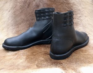 EINAR EARLY MEDIEVAL SHOES BLACK - VIKING, SLAVIC BOOTS{% if kategorie.adresa_nazvy[0] != zbozi.kategorie.nazev %} - SHOES, COSTUMES{% endif %}