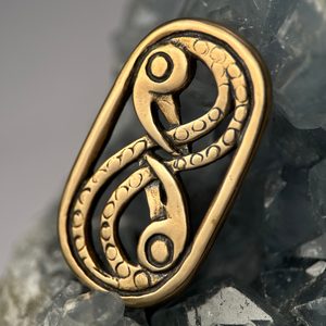 HUGINN AND MUNINN, bronze pendant