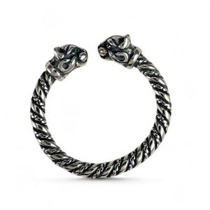 Chat Celtique, bague en argent