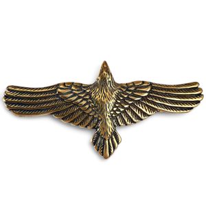 Flying CROW - Raven pendant, bronze