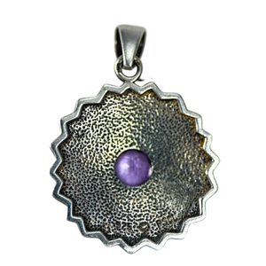 SAHASRARA Crown Chakra Silver Pendant Ag 925