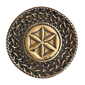 SVAGRA, Indoeuropean Sun symbol, bronze, pendant