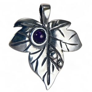 Blatt - Ivy, Anhänger Silber 925 Amethyst