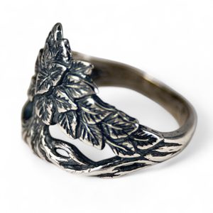 Chaux, bague, argent