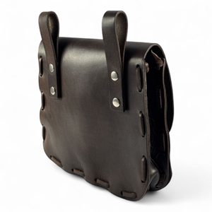 Leather medieval satchel with coat of arms - Bohemia