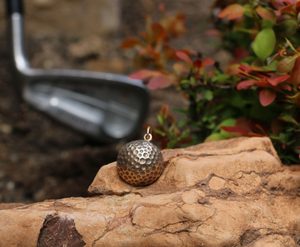 Golf Ball, bronze Pendant