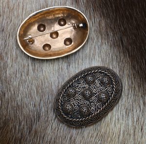 VIKING TURTLE BROOCH, HEDEBY, BRONZE - PAIR - COSTUME BROOCHES, FIBULAE{% if kategorie.adresa_nazvy[0] != zbozi.kategorie.nazev %} - JEWELLERY - BRONZE, ZINC{% endif %}