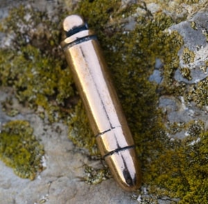 BULLET, 9mm Luger, bronze pendant
