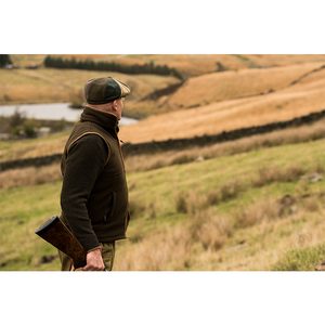 Wool Blend Baker Boy Hat Tweed Green