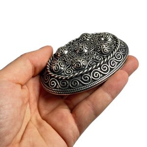 WIKINGER FIBEL, Nachbildung aus Hedeby Silber 925 - Paar, 200g