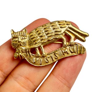 Two-tailed cat, medieval pilgrim badge