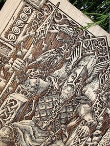 ODIN DÉCORATION MURALE, BOIS 30X40CM - STATUETTES, RELIEFS, COFFRES{% if kategorie.adresa_nazvy[0] != zbozi.kategorie.nazev %} - BOIS ET SCULPTURES{% endif %}