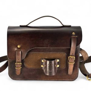 Leather Rock & Fossil Collector Bag for Paleontology