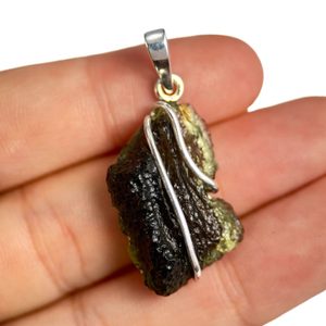QUANTUM, pendant - Moldavite, silver 925/1000