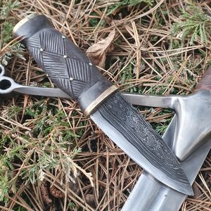 Sgian Dubh, Scottish knife - damascus steel
