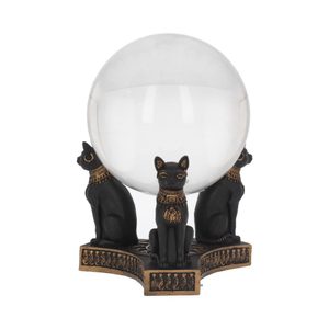 BASTET'S HONOUR, CRYSTAL BALL HOLDER - FIGURINES, LAMPES{% if kategorie.adresa_nazvy[0] != zbozi.kategorie.nazev %} - DÉCORATIONS D'INTÉRIEUR{% endif %}