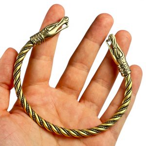 URNES STYLE brass bracelet