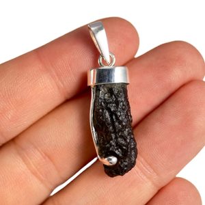 RONIA, Moldavite pendant, silver 925/1000