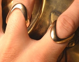 CELTIC BRONZE RING, LA TENE, BOII TRIBES, CENTRAL EUROPE, EXACT REPLICA - BRONZE HISTORICAL JEWELS{% if kategorie.adresa_nazvy[0] != zbozi.kategorie.nazev %} - JEWELLERY - BRONZE, ZINC{% endif %}