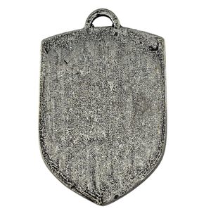PRAGUE, medieval coat of arms in shield, 14th century, zinc, enamel