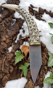 HAUKUR, FORGED KNIFE - SEAX, DAMASCUS STEEL - DAMASCUS STEEL KNIVES{% if kategorie.adresa_nazvy[0] != zbozi.kategorie.nazev %} - WEAPONS - SWORDS, AXES, KNIVES{% endif %}