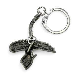 Přemysl Otakar II, knight, helmet key ring zinc antique silver