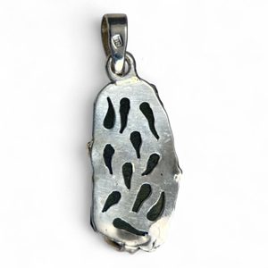 LIBRA, Halskette - Moldavit, Sterlingsilber 925/1000