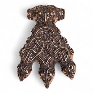 Corbeau THOR'S HAMMER, Hedeby, Haithabu, réplique, bronze