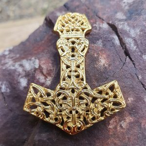 MJÖLNIR THOR'S HAMMER PENDANT - GOLD PLATED - GILDED JEWELRY{% if kategorie.adresa_nazvy[0] != zbozi.kategorie.nazev %} - JEWELLERY - BRONZE, ZINC{% endif %}