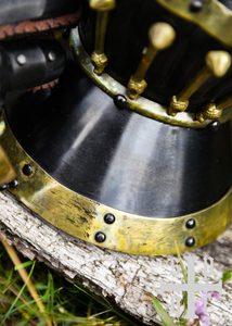 Gantelets type sablier, Milan, env. 1370, acier d'env. 1,6 mm, noirci