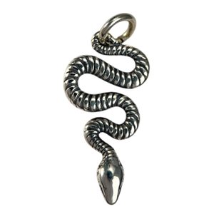 SERPENT, pendentif en argent