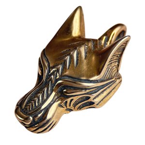 WARG, norse wolf, viking pendant, bronze