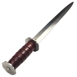 Rondel or Bollock dagger Kuttenberg, 14th century, blunt replica, brown