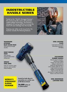 Crushing geological hammer, Estwing USA