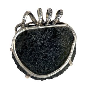 UROBOROS, pendentif en argent, moldavite Ag 925