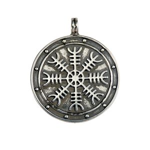 Aegishjalmur, Helm of Awe, Magical Rune medallion, silver